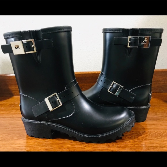 Michael Kors Shoes - MICHAEL KOR "Devenport" black rain boot